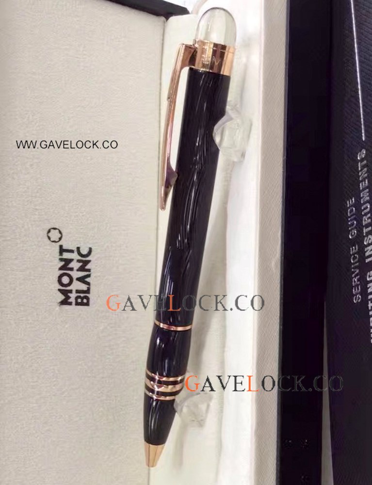 Copy Montblanc Starwalker Ballpoint Pen Review Rose Gold and Black